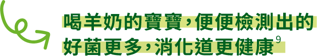喝羊奶的寶寶，便便檢測出的好菌更多，消化道更健康
