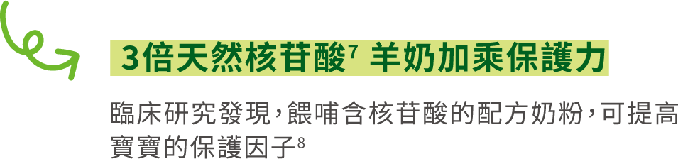 3倍天然核苷酸羊奶加乘保護力